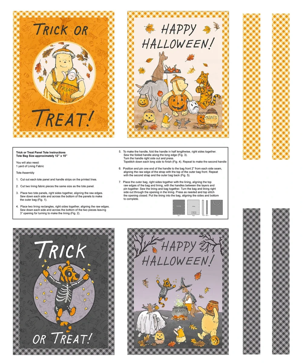 Haunted Acres Wood - Trick or Treat Bag Panel