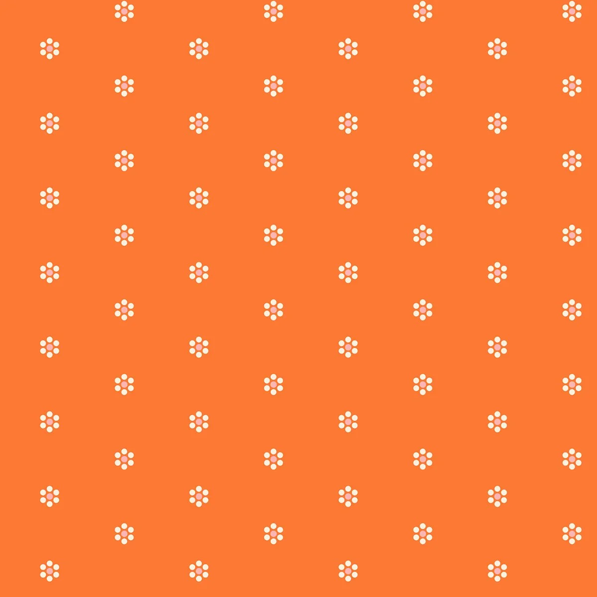 Rise and Shine - Flower Dot - Orange