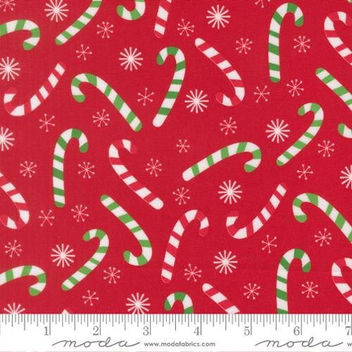 Snow Time - Candy Cane - Poinsettia Red
