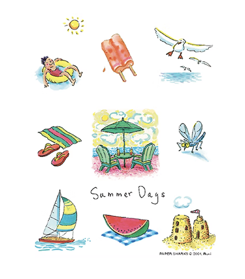 Flour Sack Towel - Summer Days
