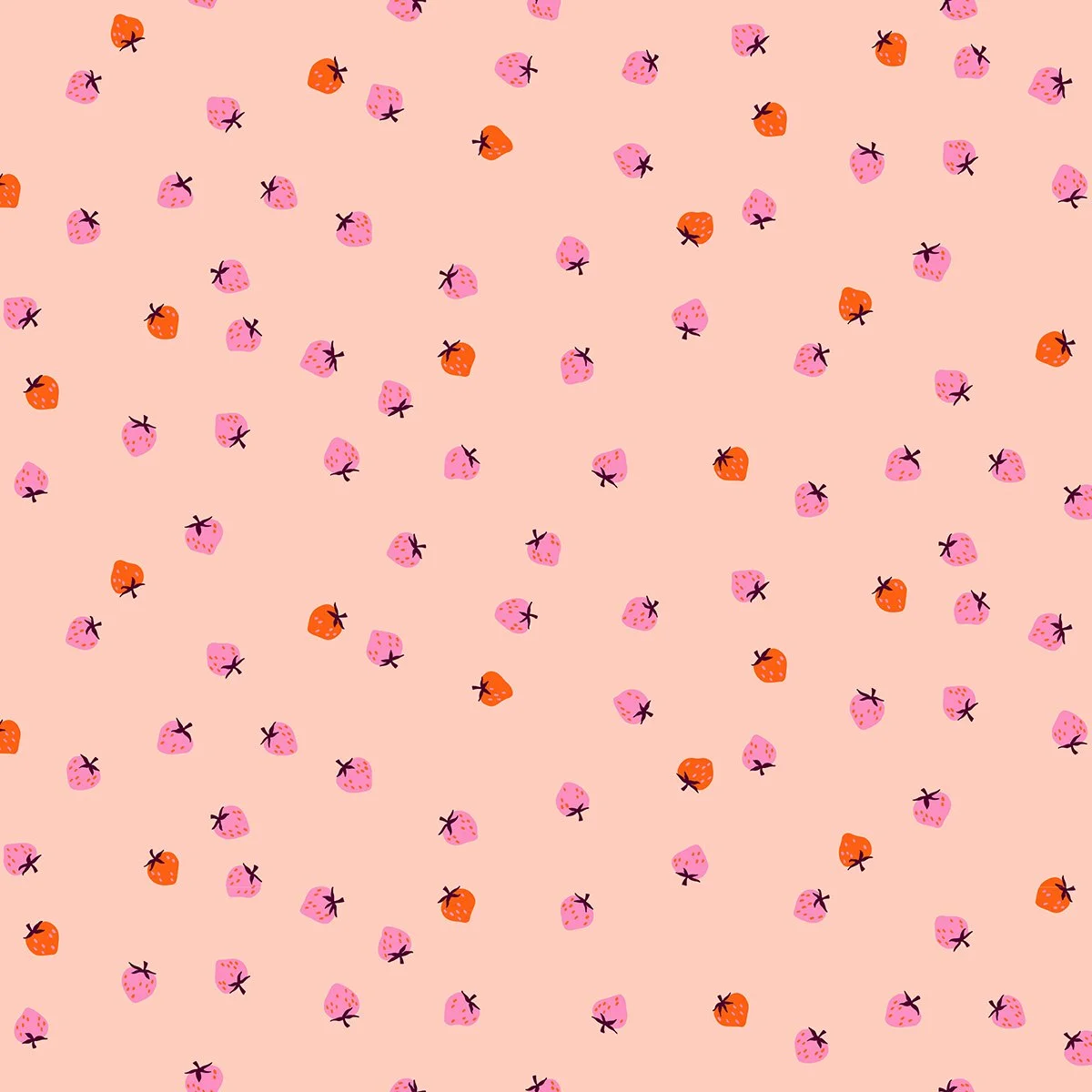 Strawberry - Mini Berry - Pale Peach