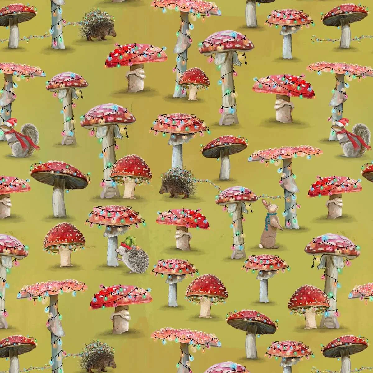 Holly Woods - Mushroom Trees - Citrus