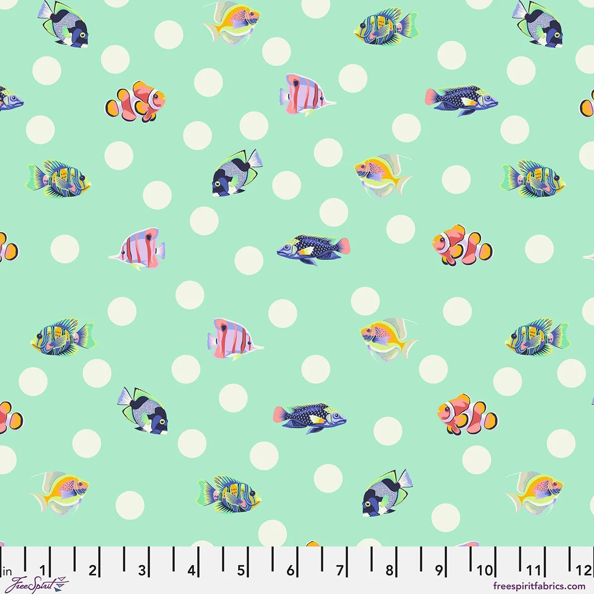 Floral Reef - School Crossing - Seafoam