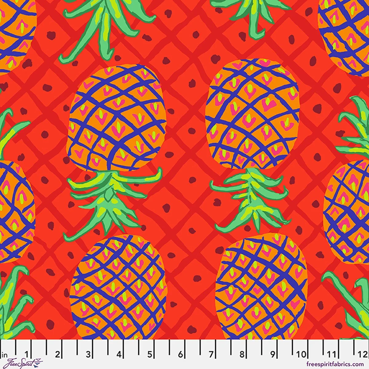 Preorder! Kaffe Fassett Collective August 2026 Collection - Upside Down - Red