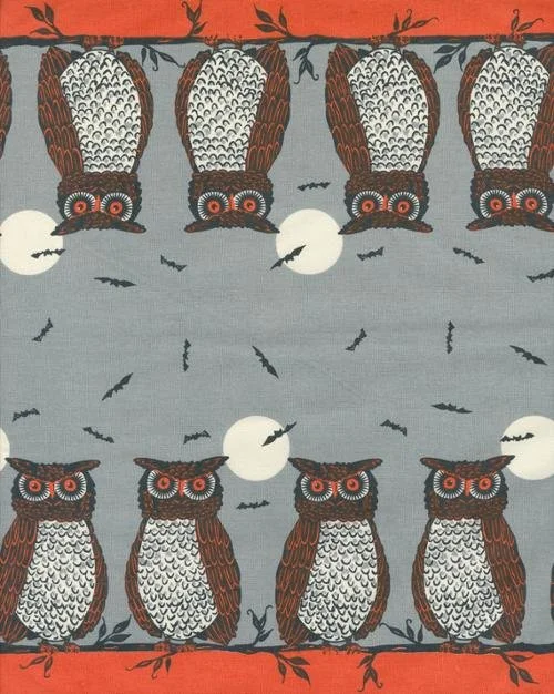 16" Classic Retro Toweling - Whoot Who Owls