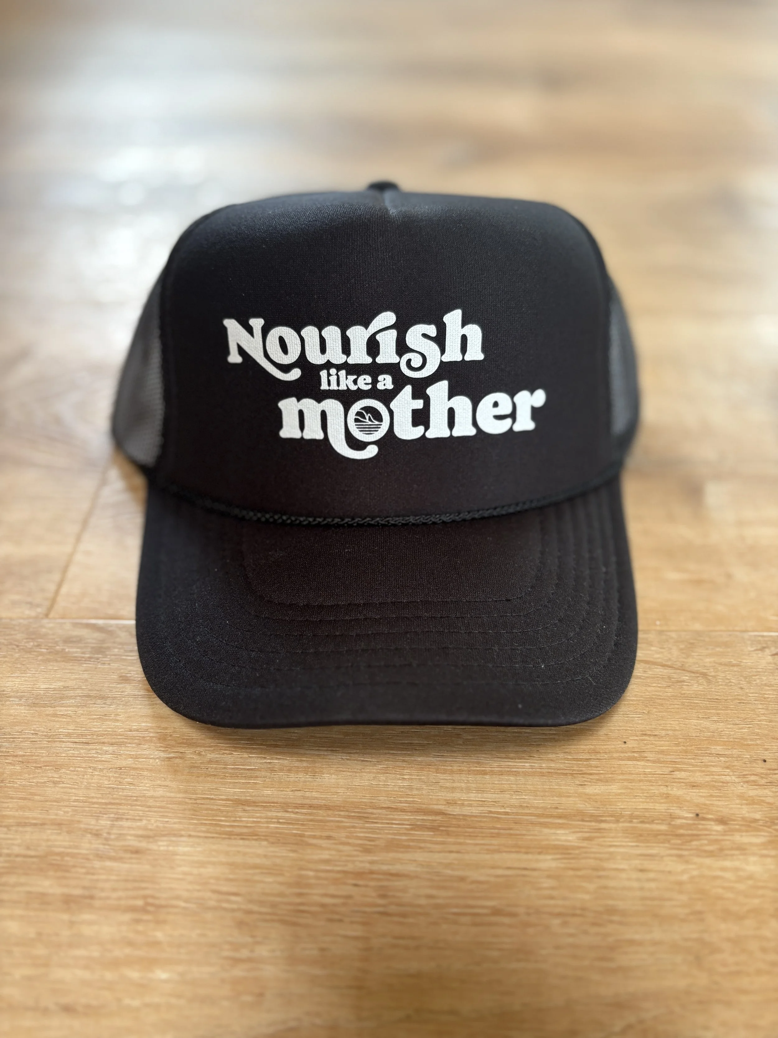 Black Nourish Mother Hat