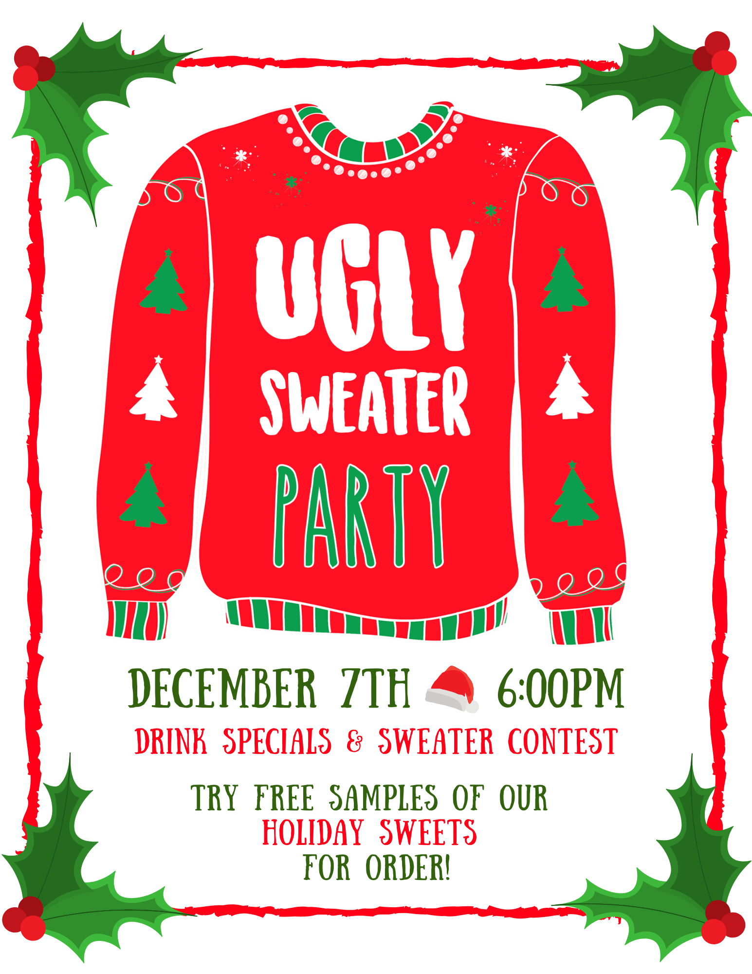 ugly christmas sweater party near me