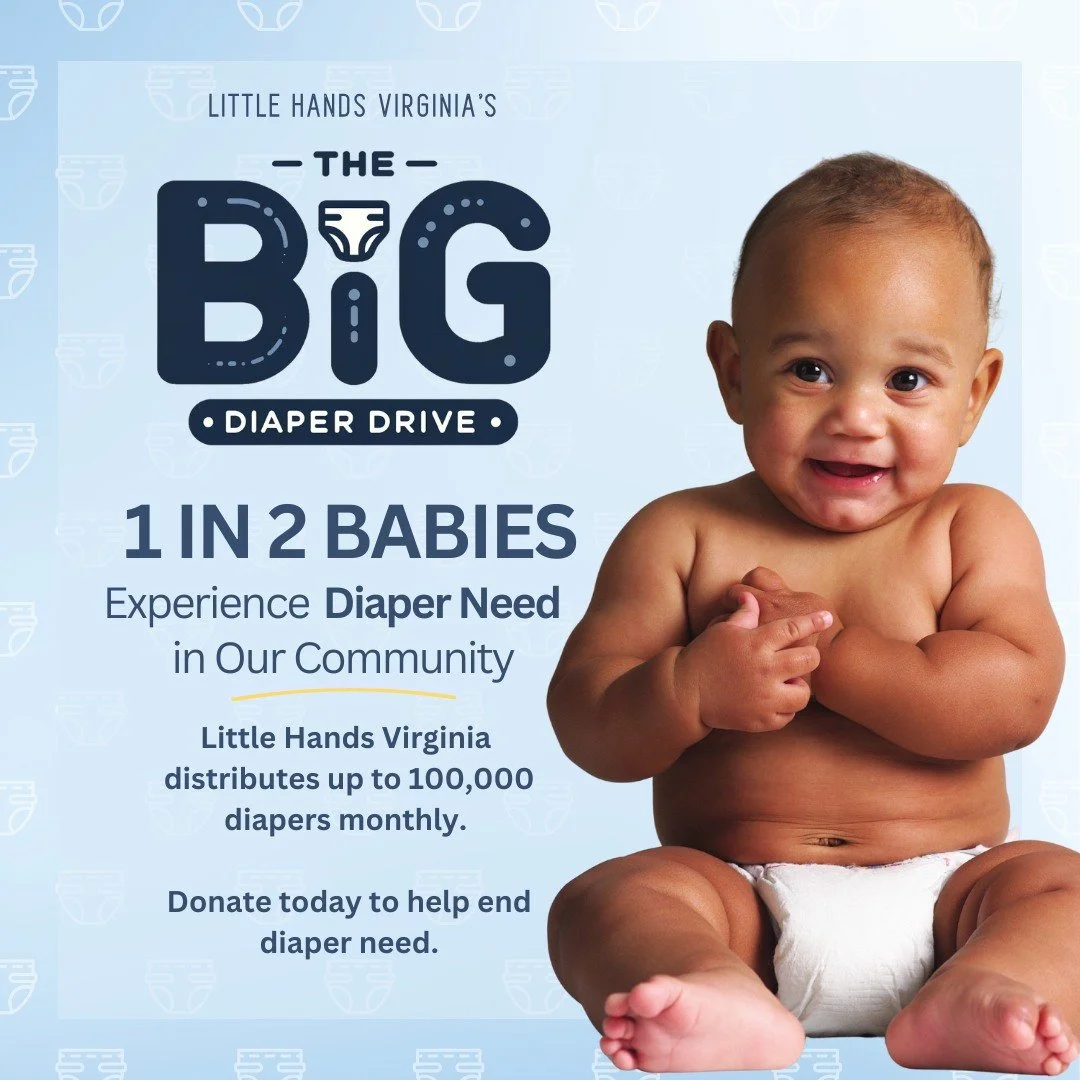 Did you know 1 in 2 families can&rsquo;t afford enough diapers? The House Finch is  helping to end diaper need in Richmond by collecting diapers for Little Hands Virginia this
October. 

If you'd like to donate, please DM for the drop off address. Th