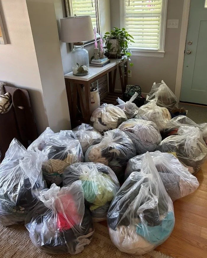 Any guesses on how many pounds of clothes this client of ours donated!? It might be our largest clothes donation yet!