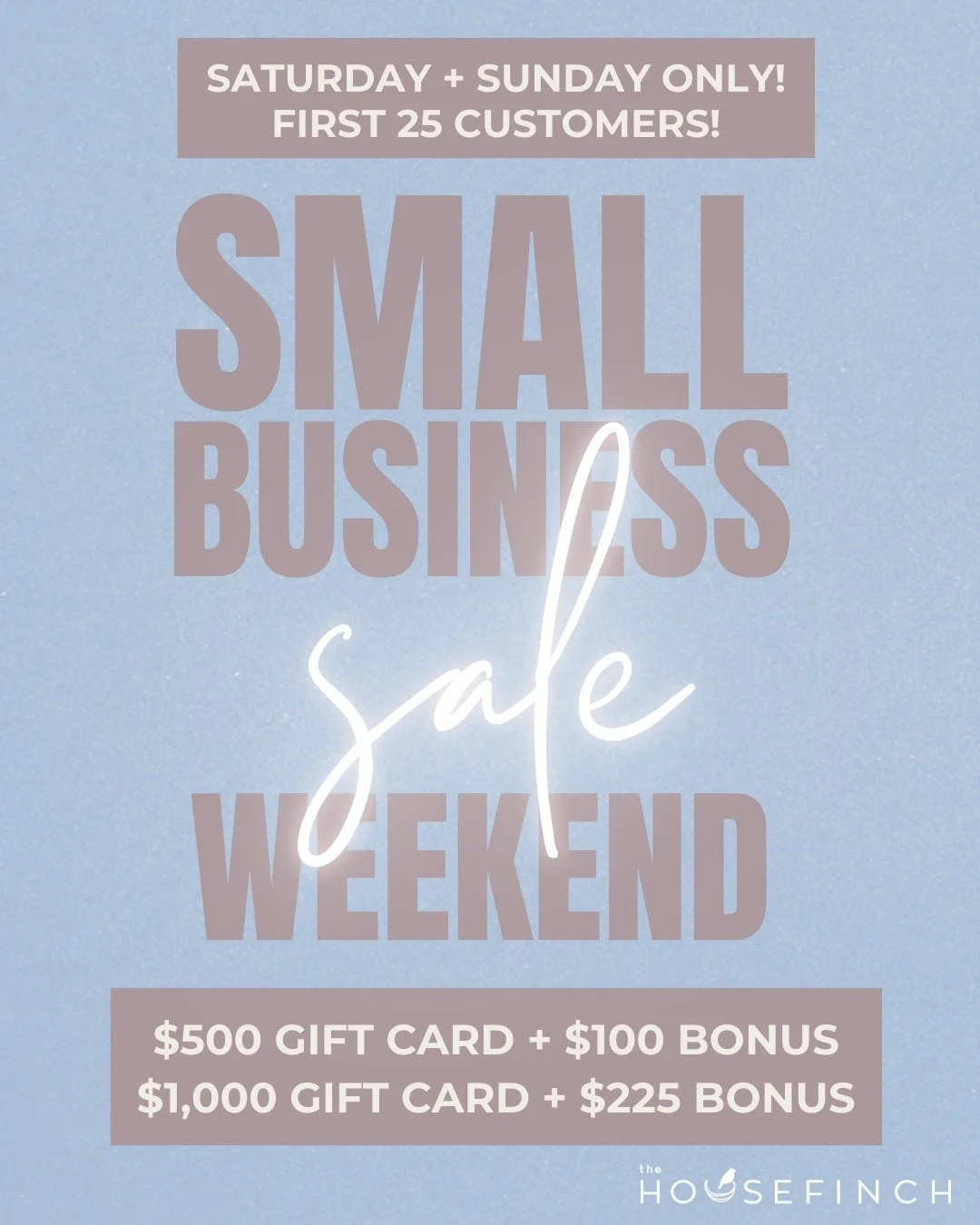 We just couldn't wait until Saturday to share our Small Business Weekend Sale! 🙌

This promotion is for new and existing clients, though not our members. If you're a current member don't worry, we have something special coming for you too. 😉

DM GI