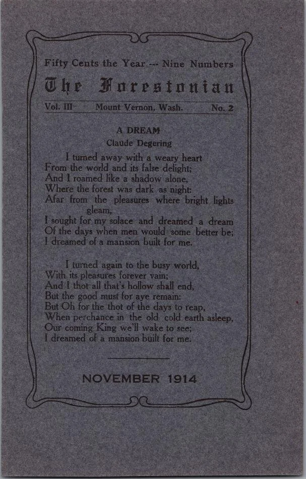 November 1914- The Forestonian