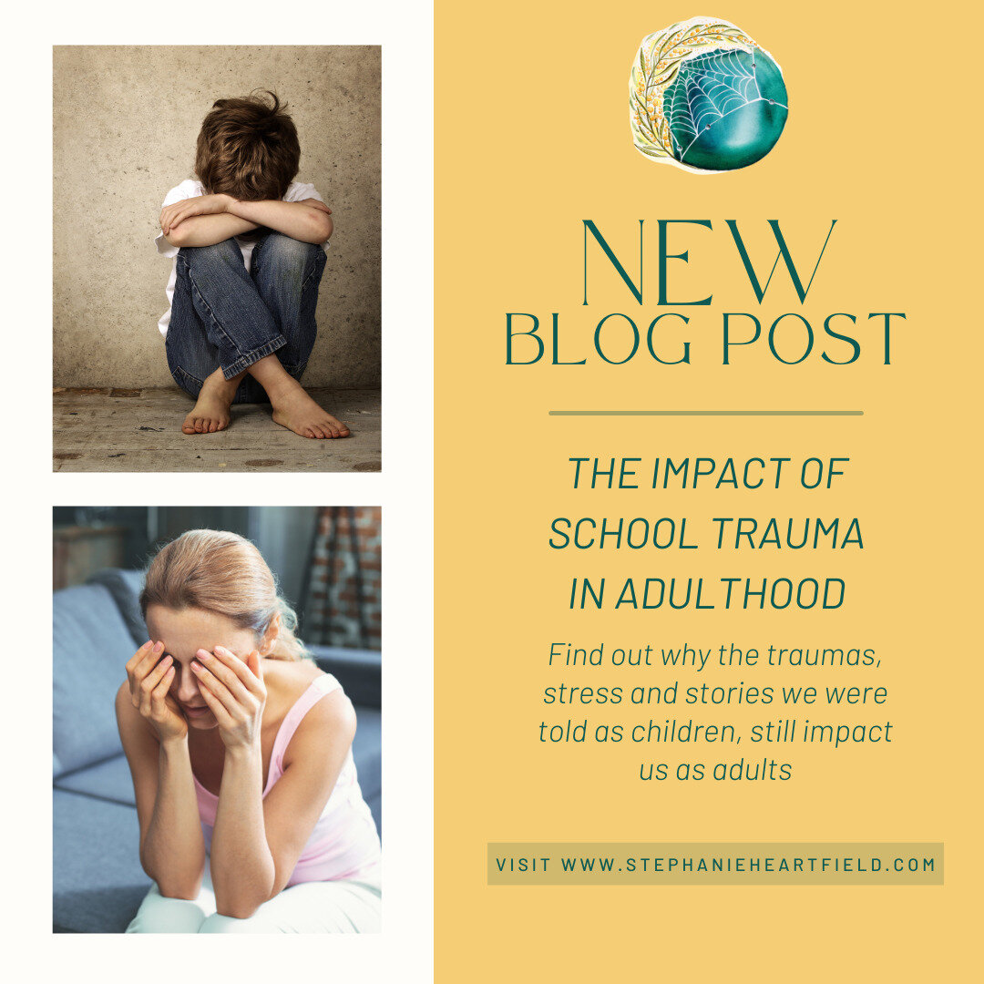 There's often a misconception that once we leave school, then we can put all the horrible things that happened to us in the past. However, that's not how trauma works.

&quot;Trauma until we work through it, keeps us stuck in the past, robbing us of 