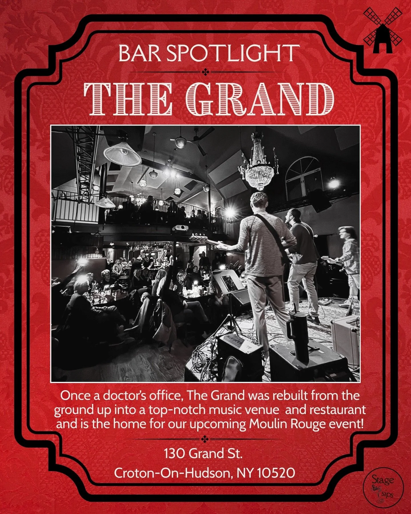 Croton quietly has one of the coolest little venues outside NYC&hellip; 💃 The Grand!

The Grand, in Croton-on-Hudson, is where you can catch a local band, indulge in a full meal with craft cocktails, dance to a DJ set, watch a cabaret, or stumble in