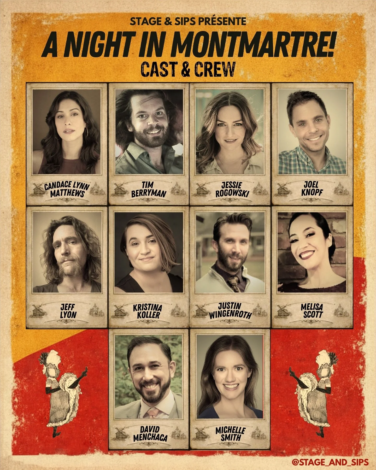 Meet the bohemians of Montmartre! 💋Our cast of singers, dancers, artists, musicians, and mischief-makers are ready to bring our cabaret to life on Sunday, March 29th at The Grand in Croton-on-Hudson! 

Join us for a raucous Moulin Rouge inspired eve