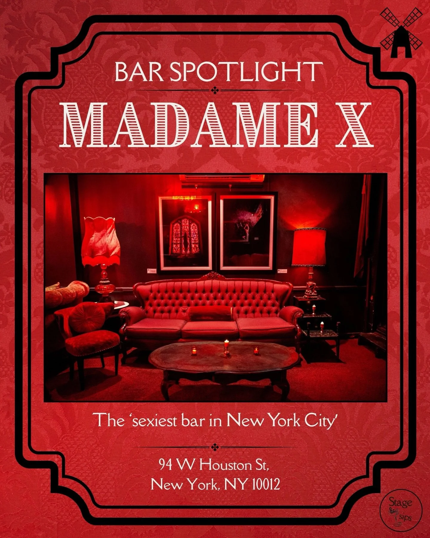 💃 If the Moulin Rouge relocated to Manhattan&hellip; it would look like Madame X&hellip; 💋 With just a whisper of the Red Light District folded in. 

For our &lsquo;Moulin Rouge&rsquo; themed month of February, we turn our gaze to a very sexy bar i