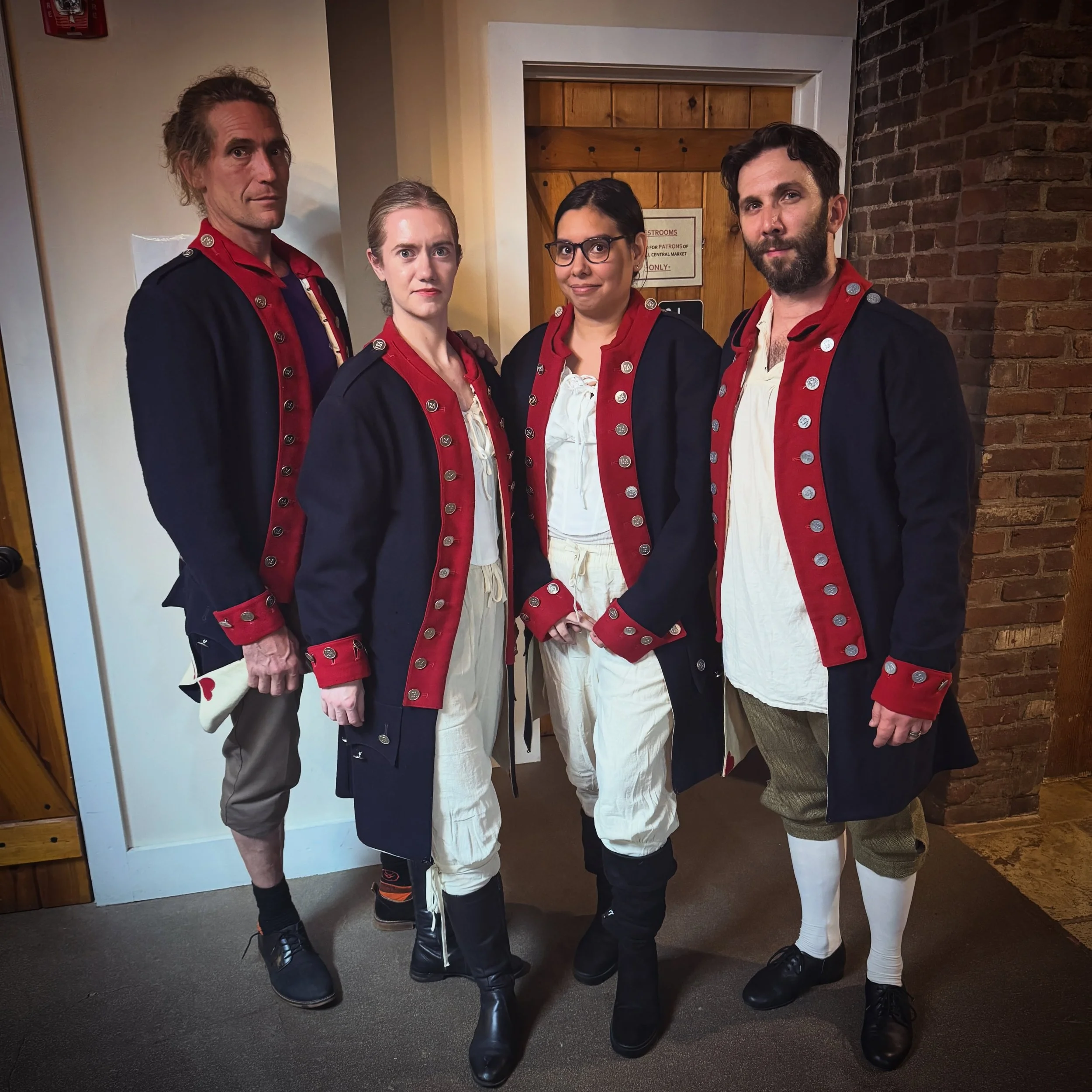📣 The day has arrived!

Tonight, the doors to Dramatic Hall will open for a joyful Independece Day celebration! Step into a room filled with music, dancing, Revolutionary-era characters, lively election debates, colonial games, and more, followed by