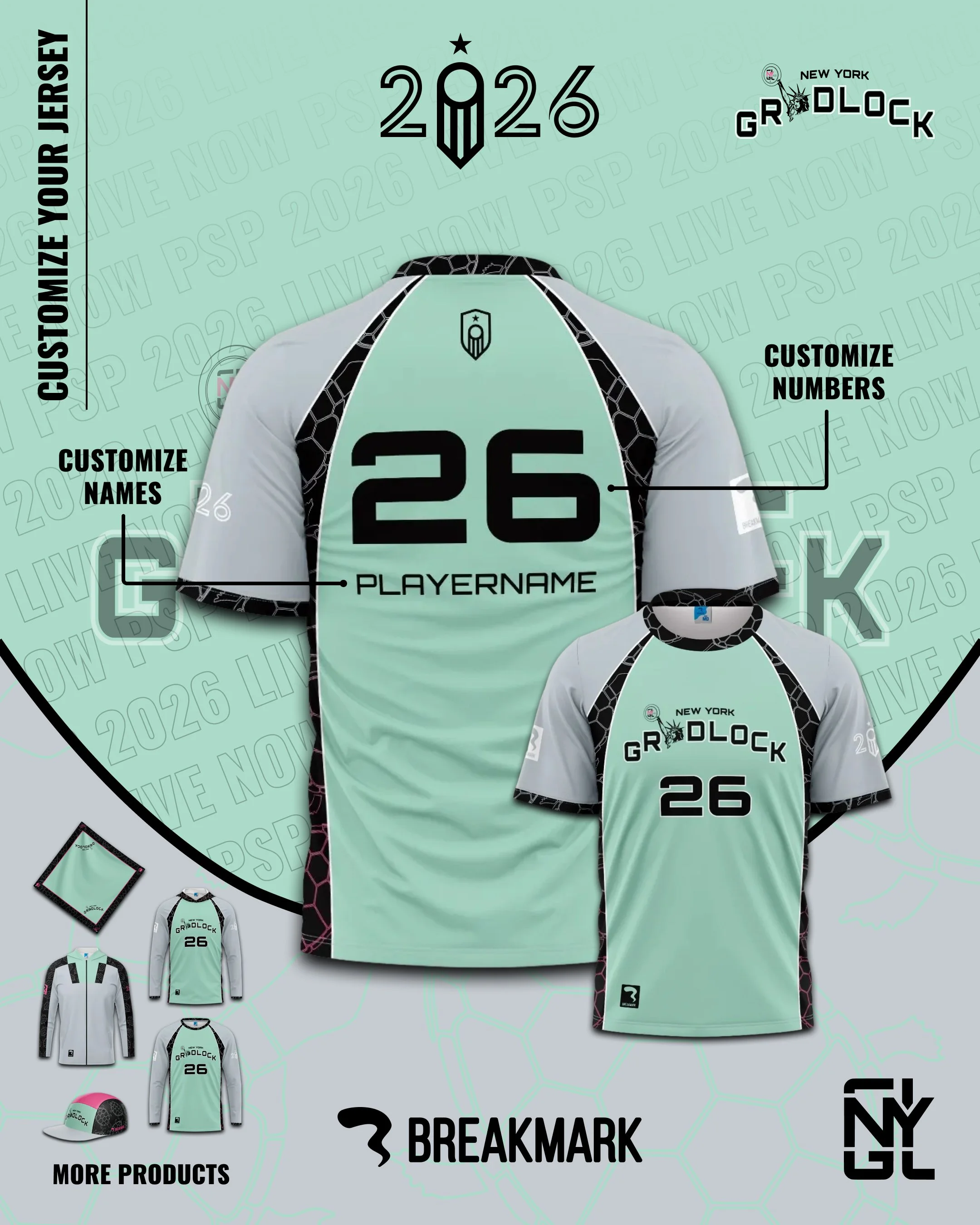 NY Gridlock PSP - Jersey Customization