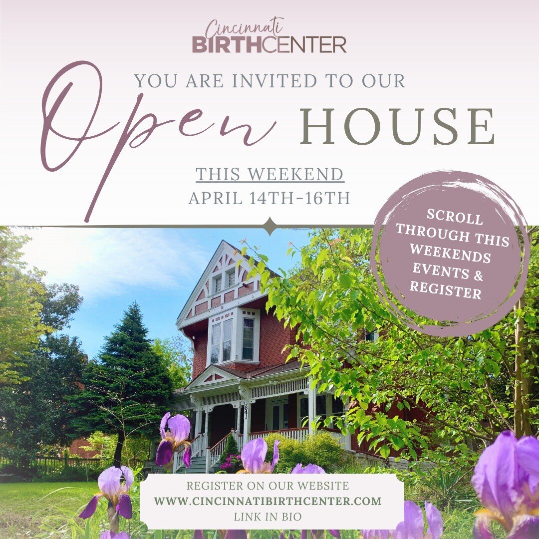 🌱 We are thrilled to be hosting our open house this weekend, ALL weekend! From Friday through Sunday, April 14th-16th, we will celebrate our opening with a three-day event; offering tours of the birth center, and answering questions.

Each day of th