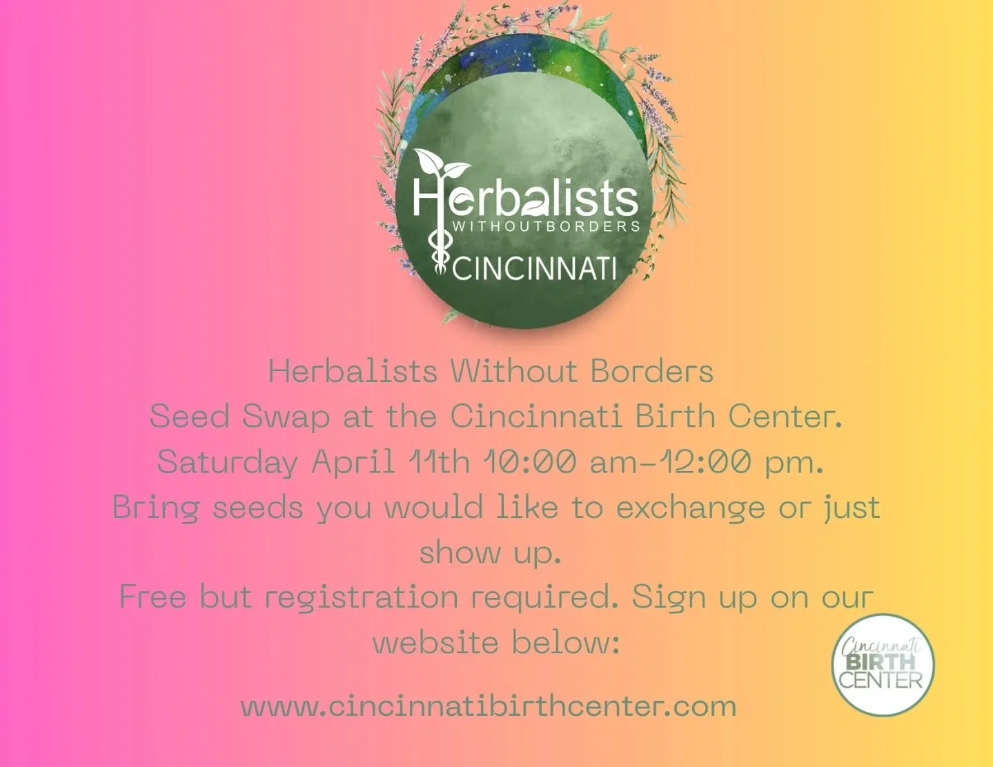 Next week we're launching our first @herbalistswithoutborders event for our Cincinnati chapter. Free but registration is required! Sign up on our website. 

#herbaleducation #seedswap #seedexchange #seedsaver #seedlibrary