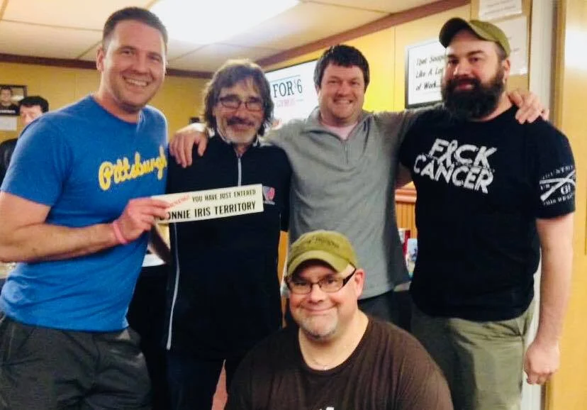 Beaver Brewing Staff hanging out with local legend at the bar.