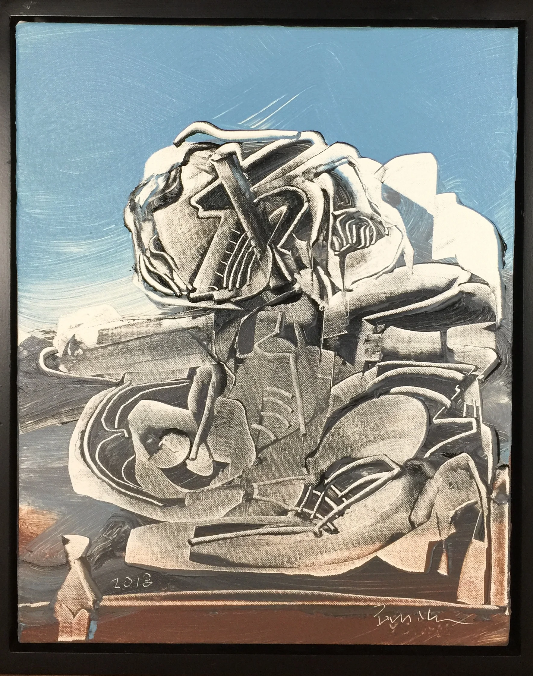 The Observer, 2018, 14X11 inches, acrylic on canvas