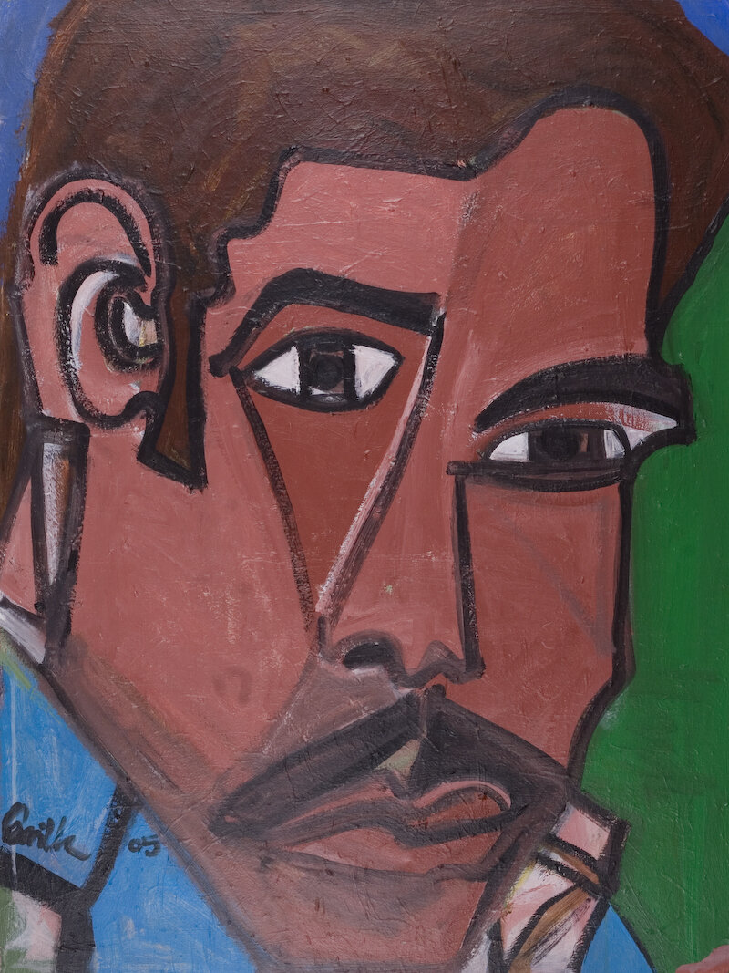 Mexican Man 2005 40"x30" acrylic on canvas