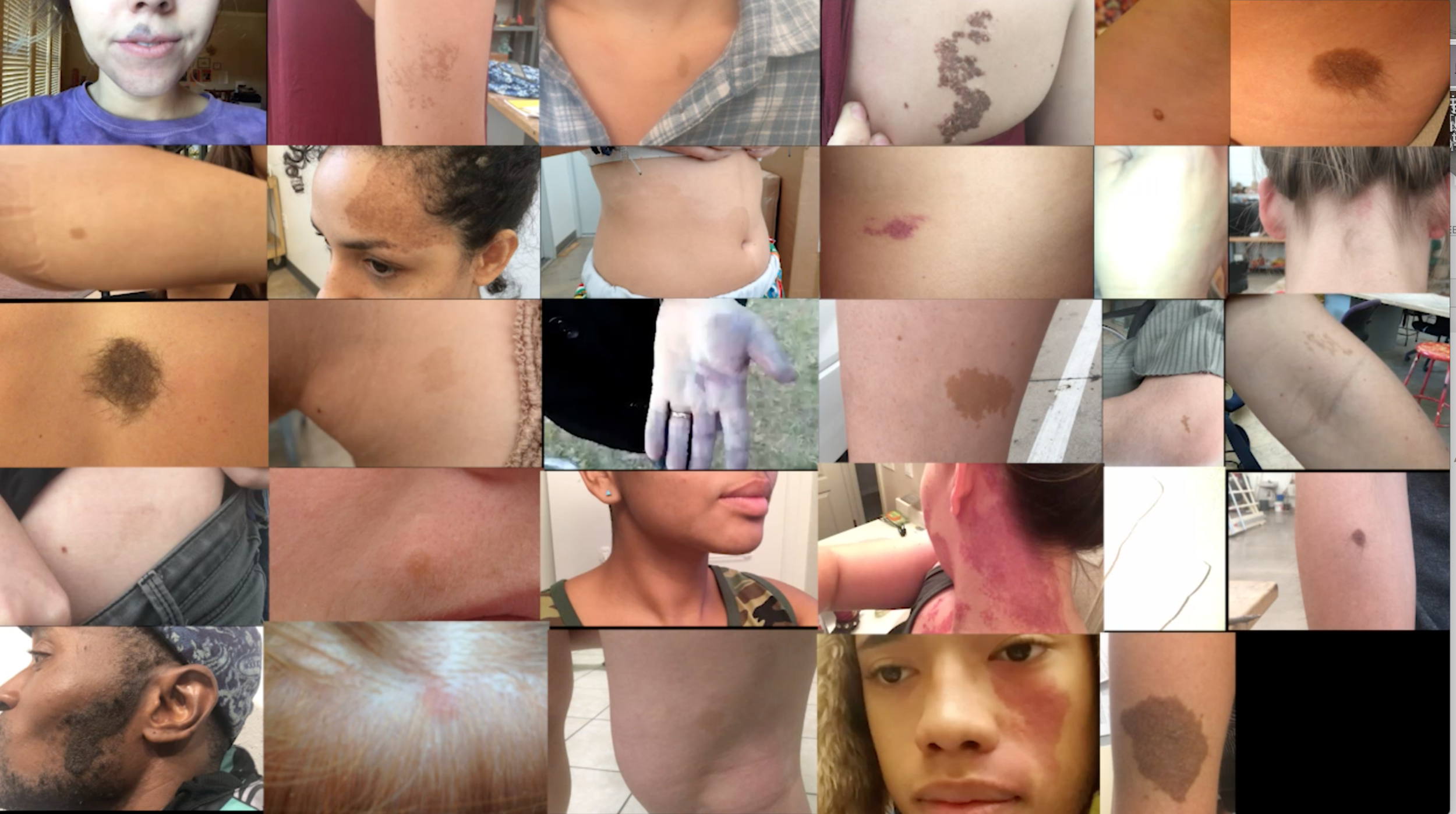   Perfection in Skin , 2017, Video  Documentation of Video 