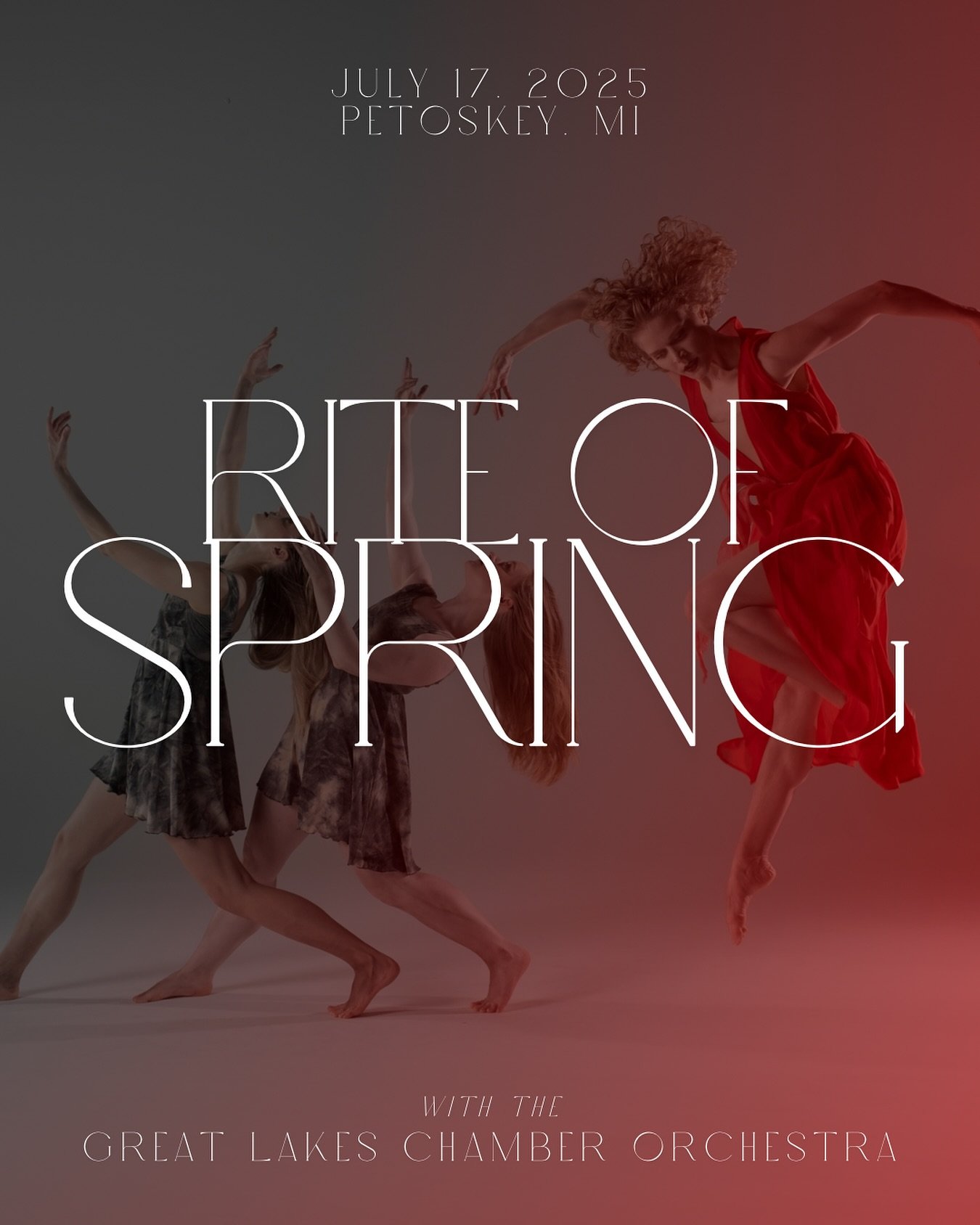 RITE OF SPRING | World Premiere with the Great Lakes Chamber Orchestra

On July 17th, Deos Ballet Artistic Director Tess Sinke premieres her original version of the &ldquo;Rite of Spring&rdquo; accompanied by the Great Lakes Chamber Orchestra. The &l