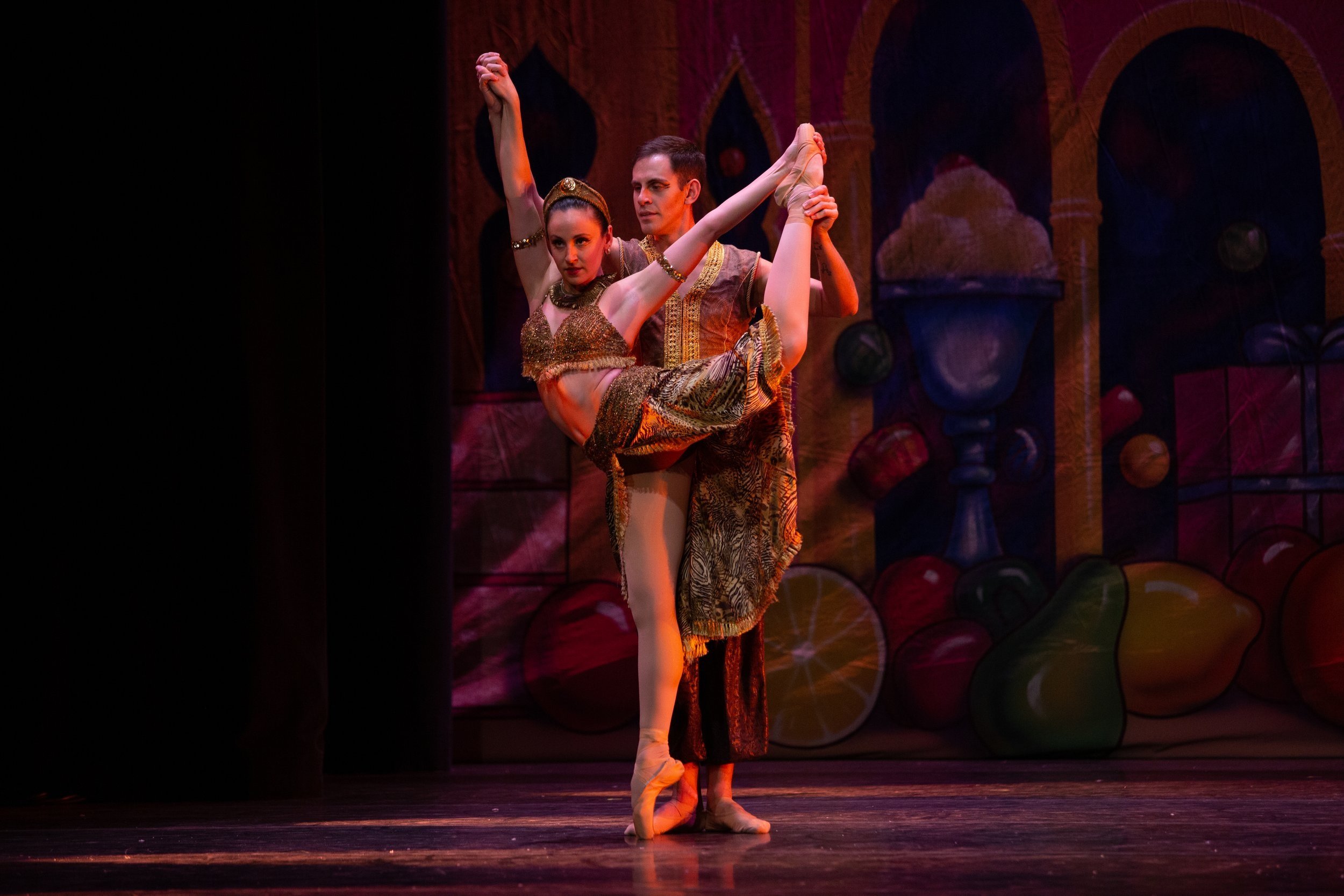 Kathryn as "Arabian" in The Nutcracker at Charlottesville Ballet