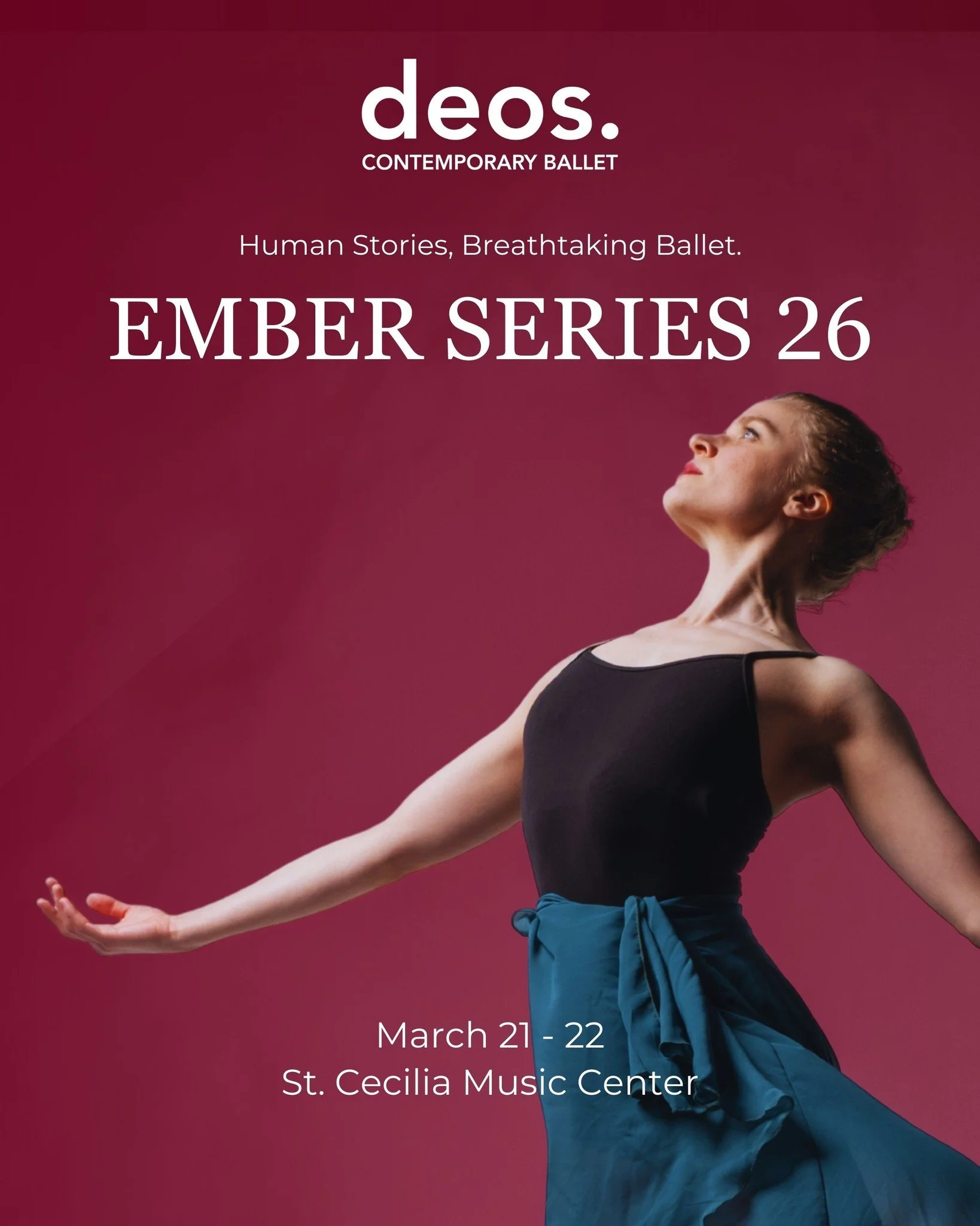 One Weekend Only 🔥

Looking for an experience that will transport you? Look no further than EMBER. With a range of new works and timeless classics, this mixed repertory show has something for everyone. From electrifying ballet inspired by Riverdance