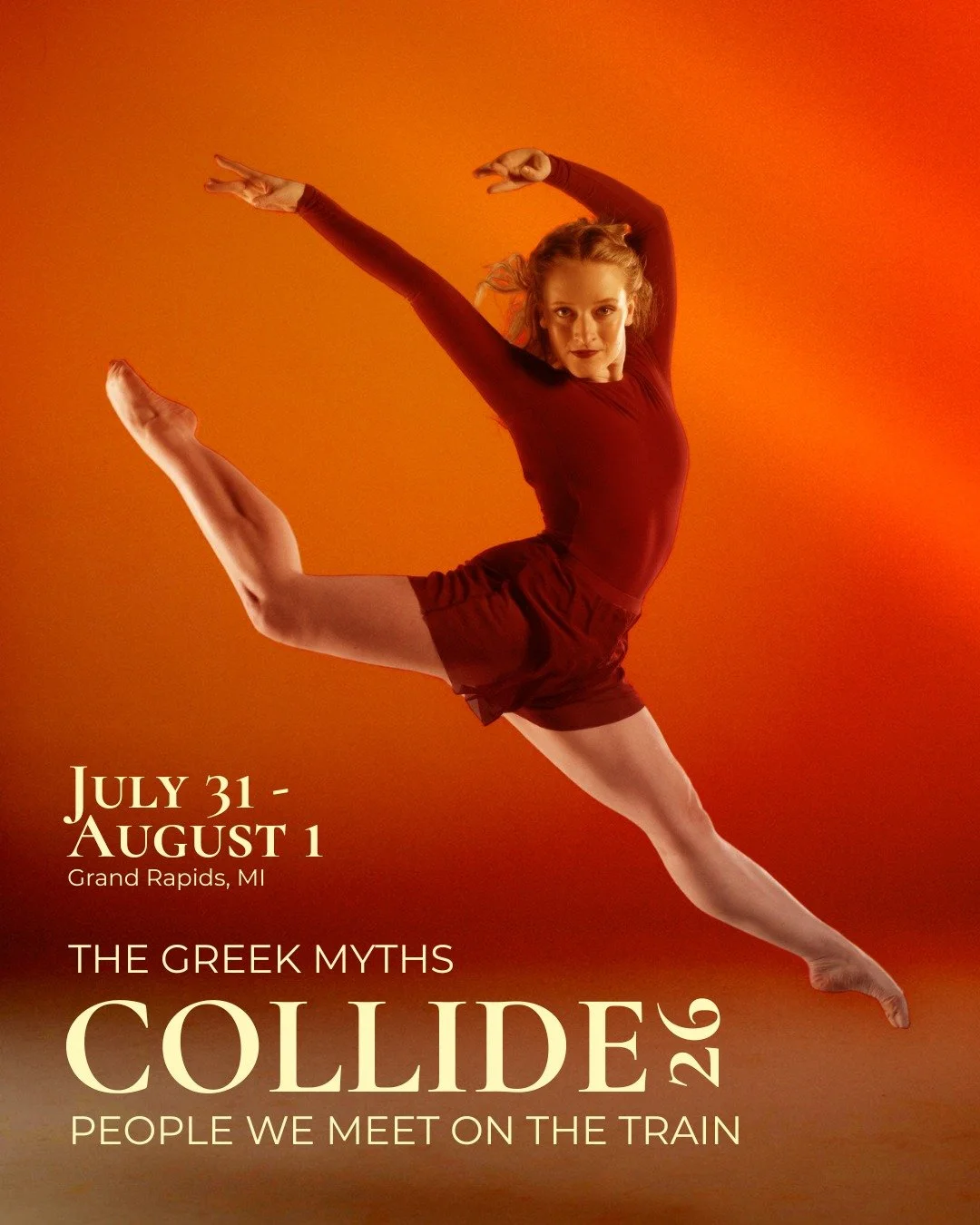 Two choreographers, twelve professional dancers, and just three weeks of rehearsals. The most exciting production of the year is only two months away... Experience thrilling world premiere ballet in the heart of Grand Rapids during COLLIDE🔥

👉 Tick