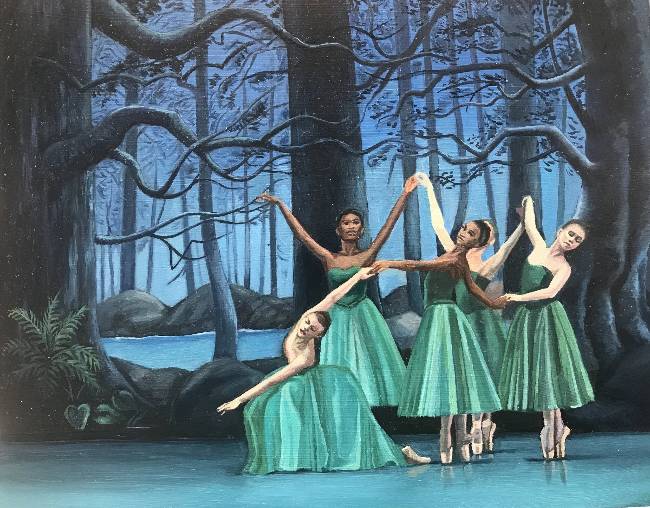 "Web" 2019 - Oil on Canvas 11" X 14"