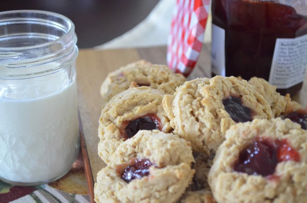 Peanut Butter and Jelly Oatmeal Cookies — From Scratch with Maria