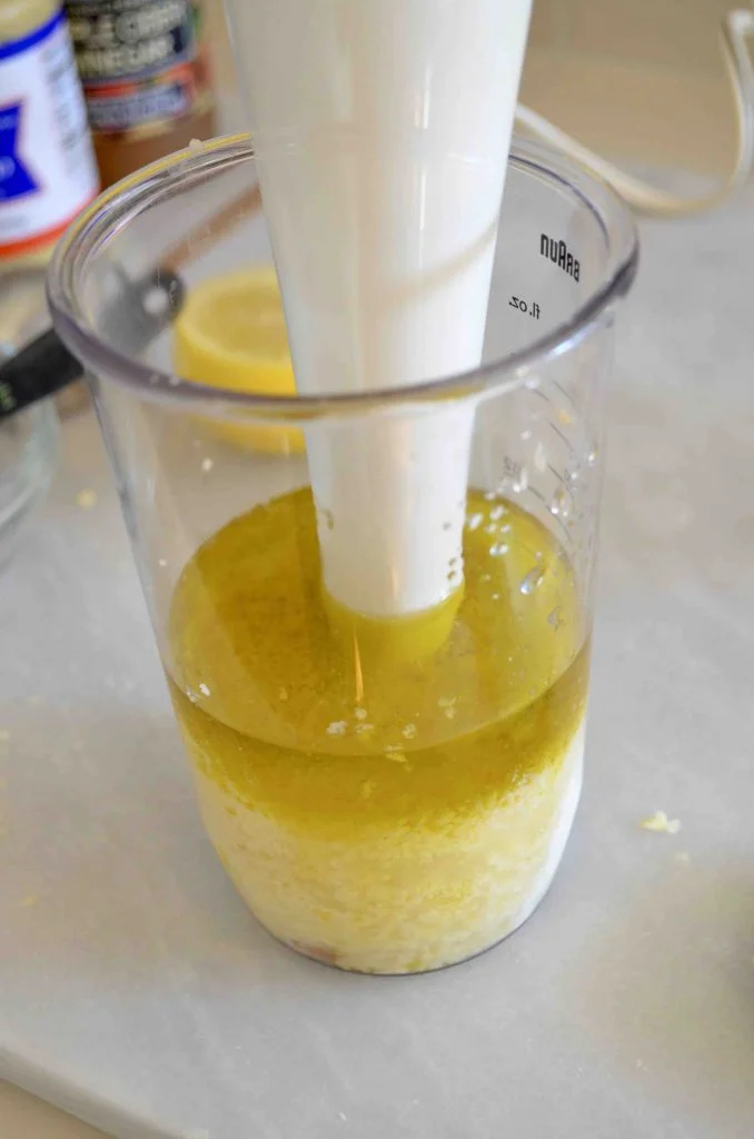Eggless Caesar Salad Dressing