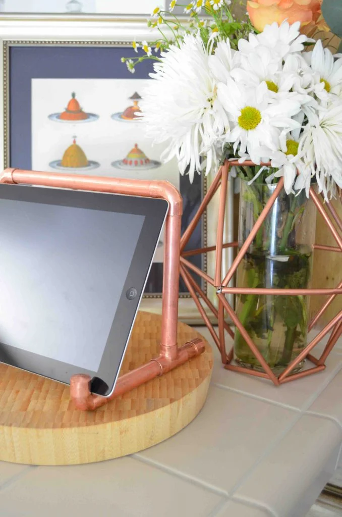 Copper Pipe iPad Holder