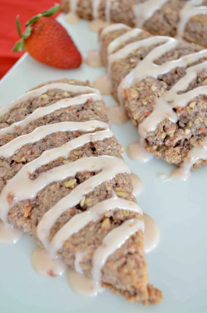 Pink Strawberry and Sour Cream Scones