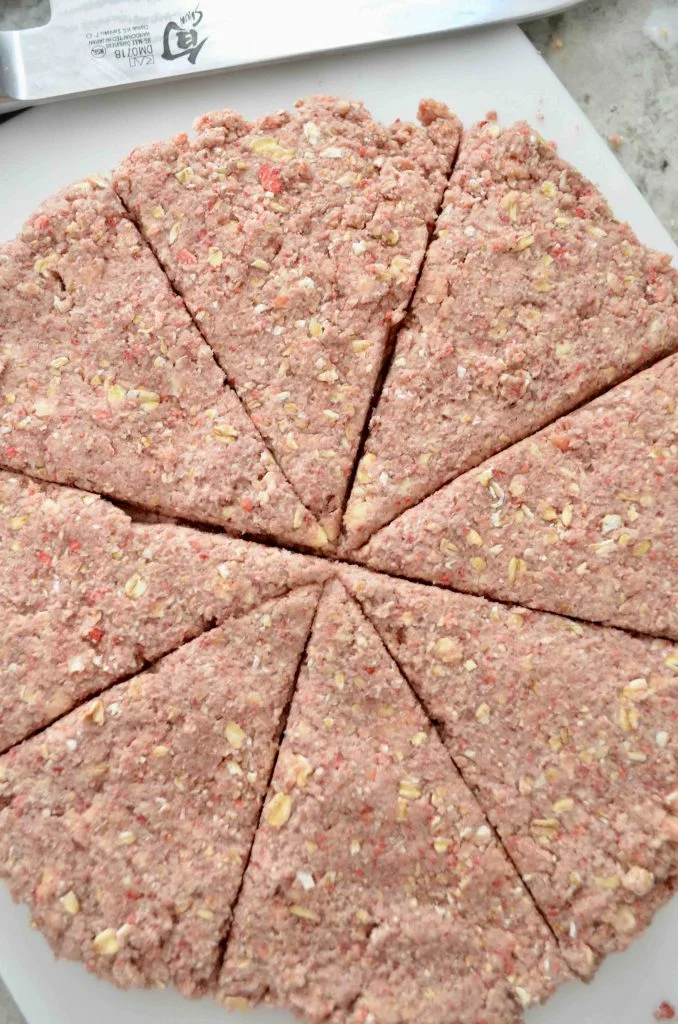 Pink Strawberry and Sour Cream Scones