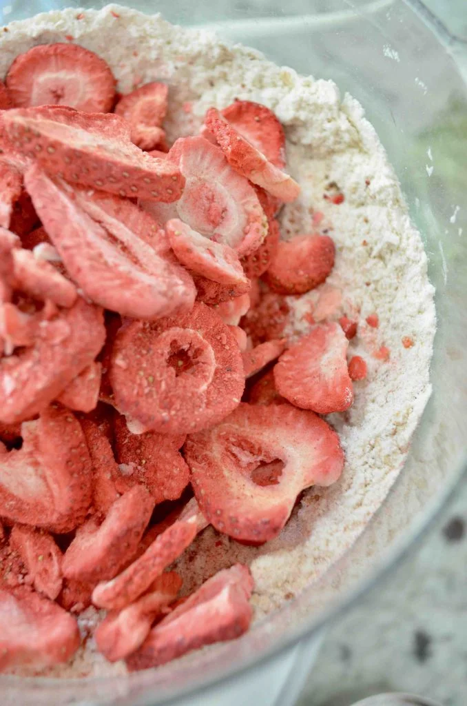 Pink Strawberry and Sour Cream Scones