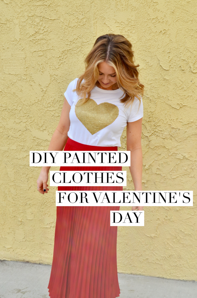 DIY Painted Clothes for Valentine's Day