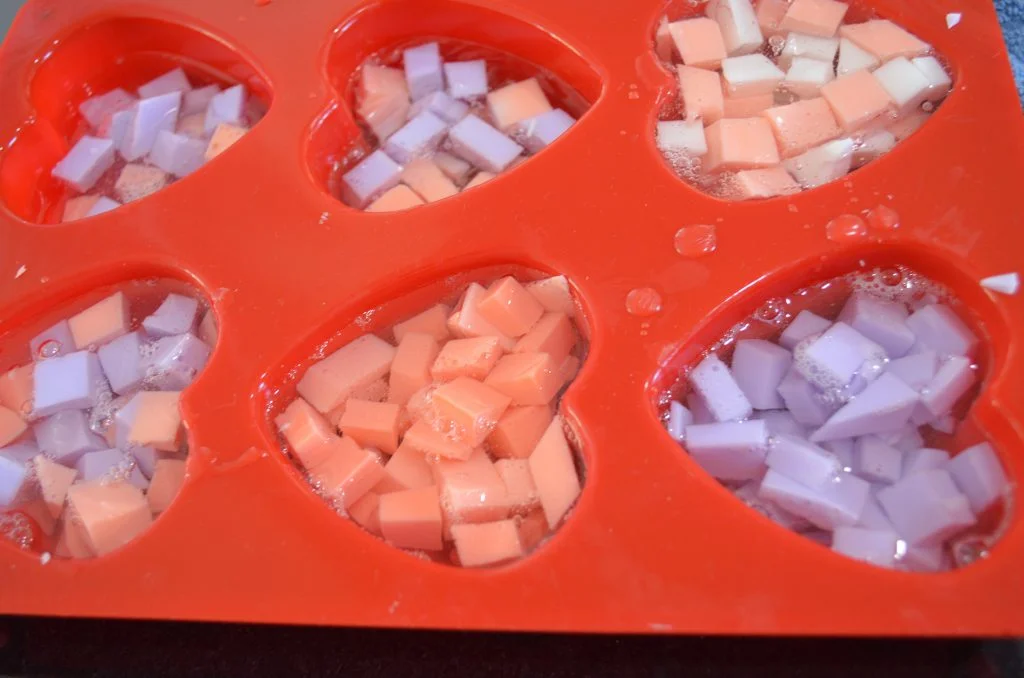 DIY Heart Soaps For Valentine's Day