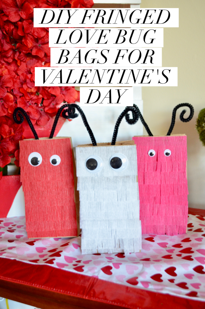DIY Fringed Bags For Valentine's Day