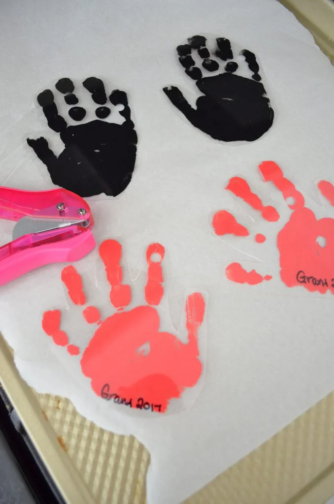 DIY Handprint Keychains