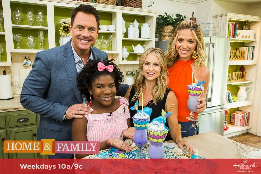 Mermaid Milkshake on Hallmark's Home and Family Show From Scratch with Maria Provenzano