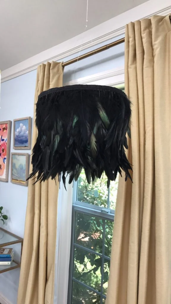 DIY Fringe Chandelier
