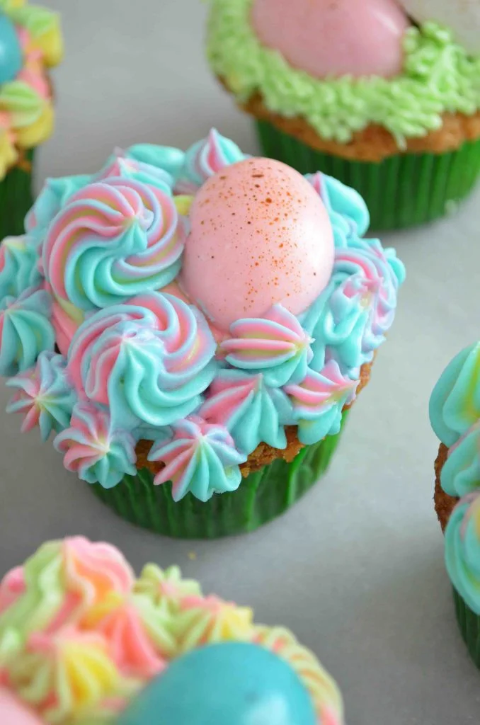 Speckled Egg Cupcakes