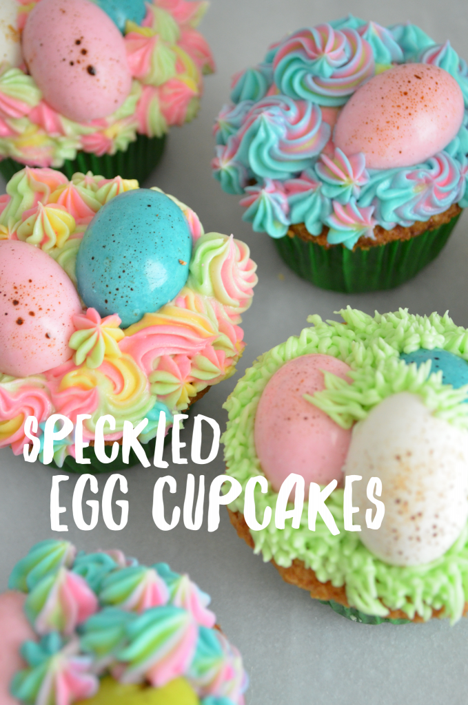 Speckled Egg Cupcakes