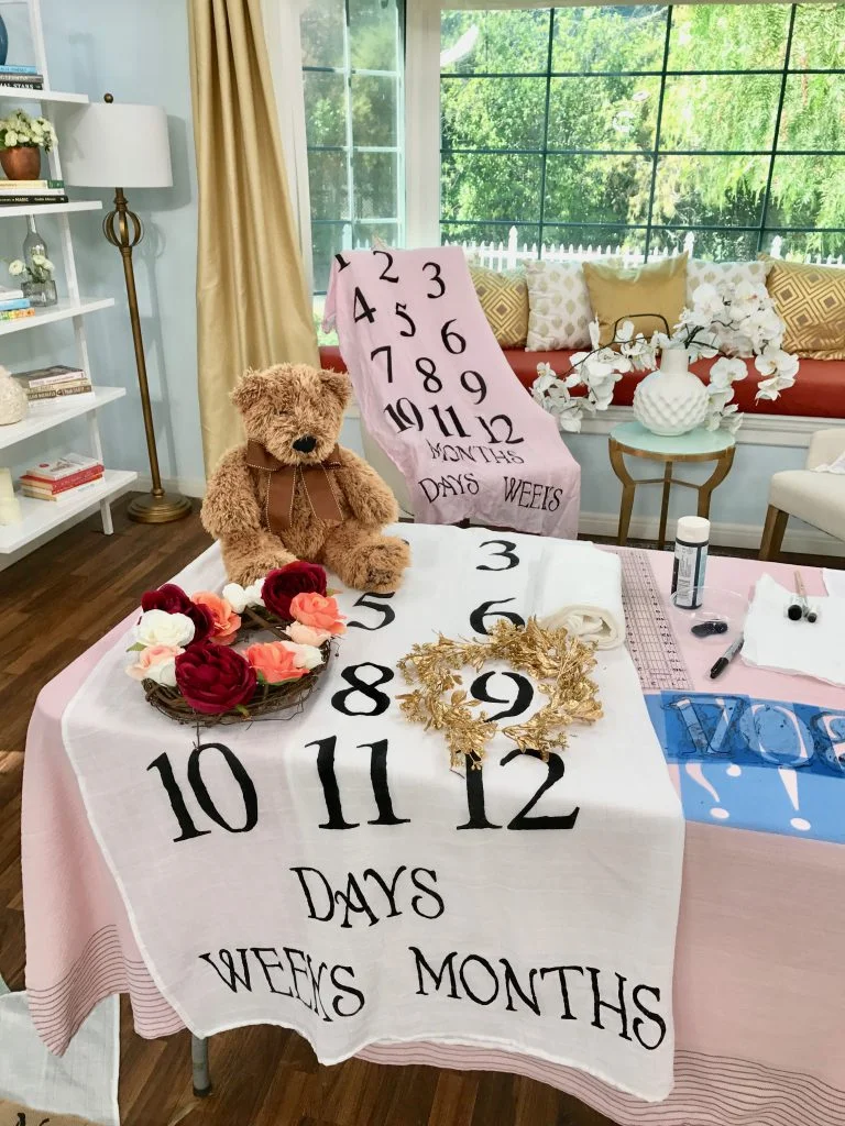 DIY Baby Milestone Blanket
