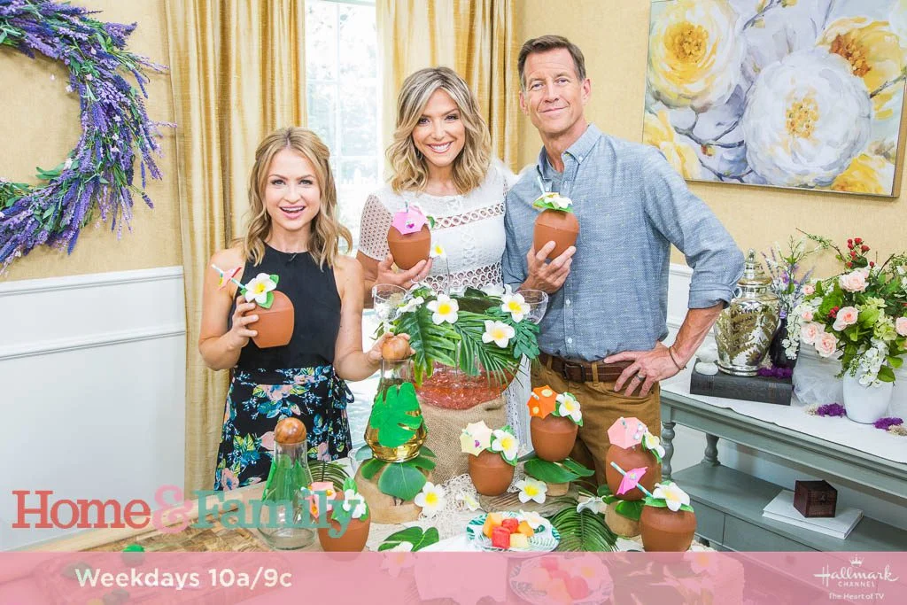 DIY Tropical Drinkware