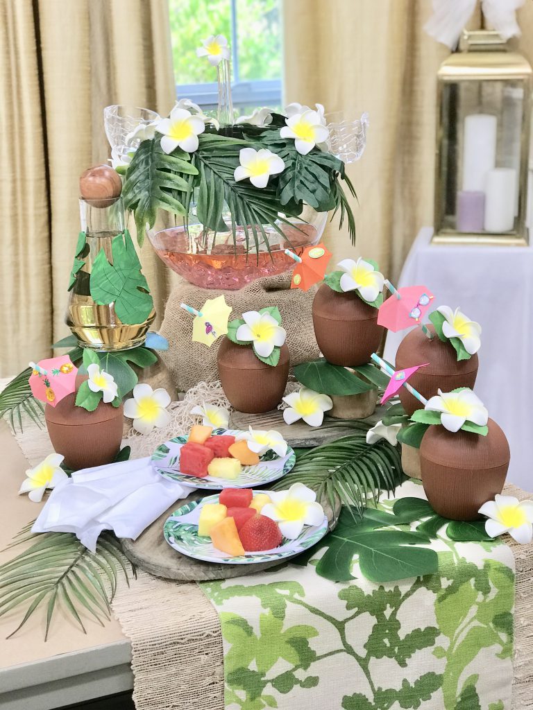 DIY Tropical Drinkware