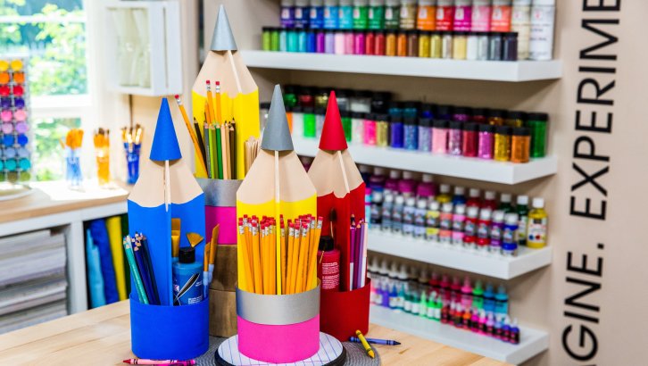 DIY Giant Pencil Organizer